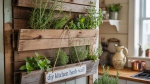 Kitchen Herb Wall DIY