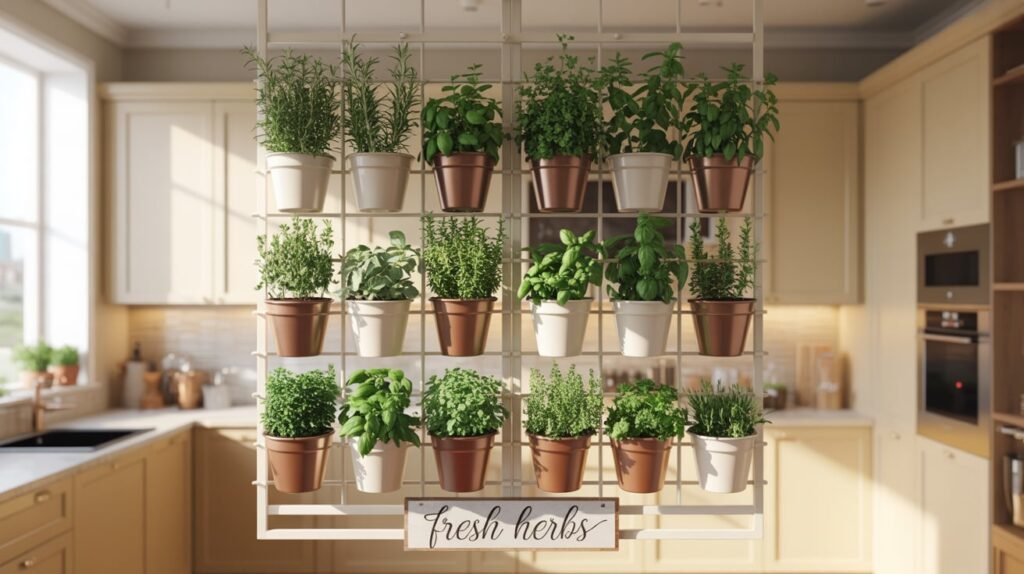 Kitchen Herb Wall DIY