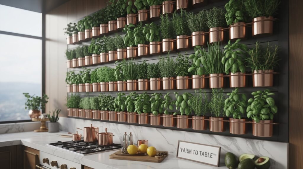 Kitchen Herb Wall DIY
