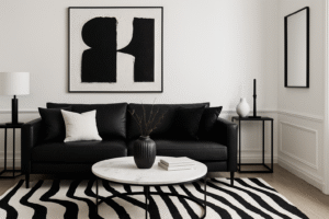 black and white home decor ideas