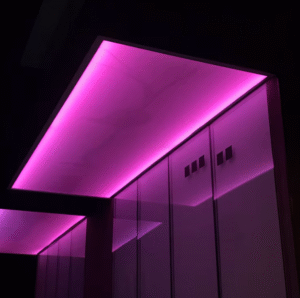 POP ceiling with ambient lighting