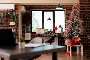 Smart office design for small spaces with space-saving furniture