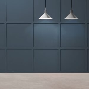 Monochrome wall with bold lighting