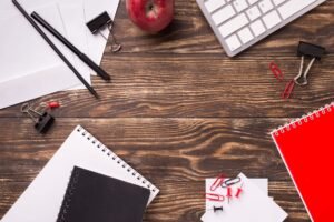 Creative corporate office layout with modern workspace design