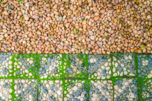 Modern flooring featuring textured tiles to prevent slipping