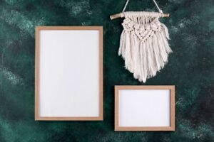 Framed fabric wall art decor