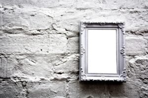 Wall mirror with creative frame design