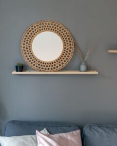 Mirror wall design for spacious look